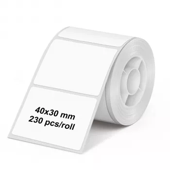 Olympia 6320 etikettenrol 40 mm x 30 mm wit 230 etiketten