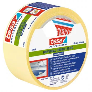 tesa 04939-00002-11 dubbelzijdig montageband wit 10 m x 50 mm