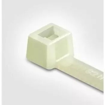 HellermannTyton T18L-HS-NA-C1 warmtestabiliserende kabelbinder van polyamide, naturel, 200mm x 2,5mm, 100-pack