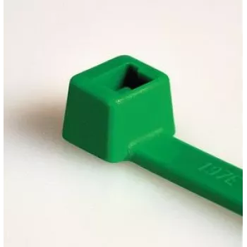 HellermannTyton T18R groene kabelbinders, 100 x 2,5 mm, PA66, 80 N, 100 stuks (116-01815)