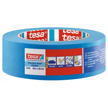 tesa Precision Masking Tape 4440 Outdoor UV PLUS, blauw, 38 mm x 50 m 04440-00003-00