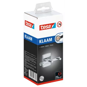 tesa Klaam 3-delige handdoekhaken, verchroomd, incl. kleefoplossing (40262-00000-00)