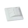 SYNERGY21 Keystone-moduledrager inbouw voor 2xTP-module reinwit rond S216330V3