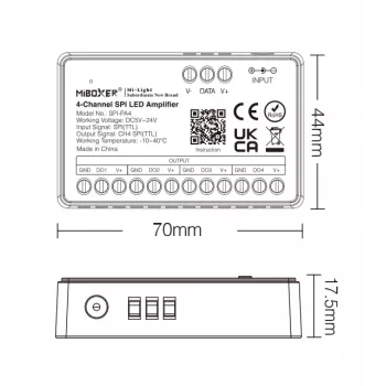 Synergy 21 Pixel LED Controller SPI-serie 4-kanaals versterker/repeater (SPI-PA4)