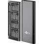Goobay 77836 precisie-schroevendraaierset 24-delig met magnetische bithouder
