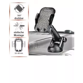 IWH 019262 universele smartphone-autohouder met zuignap en flexibele zwanenhals