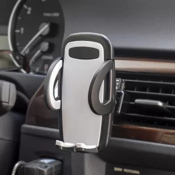 IWH 019260 360° draaibare auto-ventilatie-telefoonhouder voor 53-95 mm smartphones, zwart