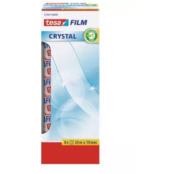 tesa 57947-00000-01 tesafilm® transparant plakband, 33 m x 19 mm, 8 rollen