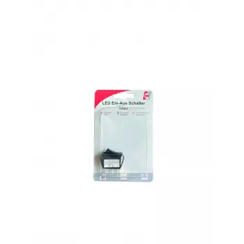 IWH rood verlichte wipschakelaar 12V/24V 10A ON-OFF SPST 19029