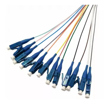 Tecline OS2 LC/UPC glasvezel-pigtail, 2,0 m, 12-pack, meerkleurig 20500019