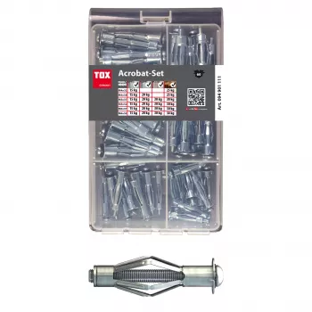 TOX ACROBAT SET 094901111 hollewandpluggen-set, 60-delig