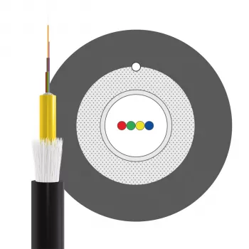 INFRALAN U-DQ(ZN)BH OM3 4G (1x4) Eca 3000N LSZH zwart 7,5mm glasvezelkabel 54504D1E-CPR