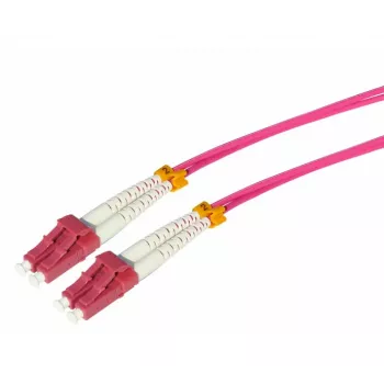 Tecline HD OM4 multimode glasvezel-patchkabel, SC duplex naar SC duplex, 50/125 µm, erika violet, 2 m 798SS02