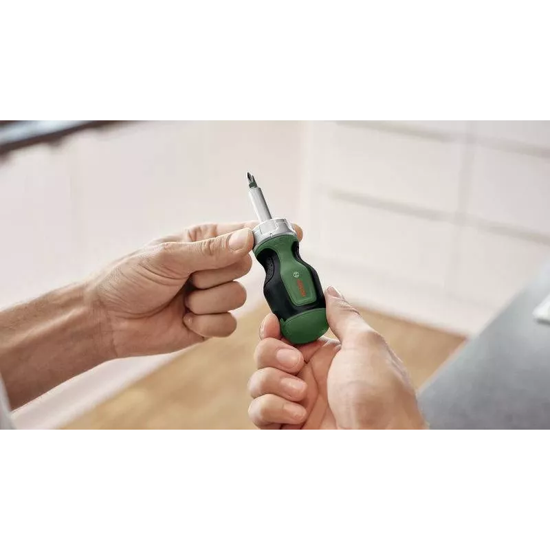 Bosch 1600A032UZ ratelschroevendraaier met 6 bits
