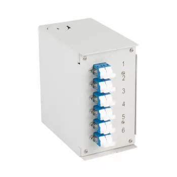 EFB Elektronik DIN-dinrailbox OS2 6x LC-duplex-koppeling zonder pigtails (BHS60921.6)