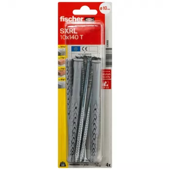 Fischer SXRL 10 x 140 T K NV Langschachtplug met verzonken schroef, 1 set (536193)