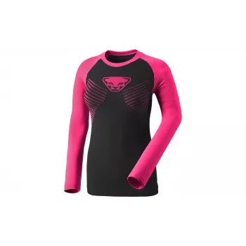 Dynafit Speed Dryarn L/S Dames shirt met lange mouwen, Pink Glo, maat XS