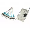 Tecline glasvezel-splice-cassette met 12x OM3-pigtails, ST/UPC, 2,0 m, 12 stuks (20500035)