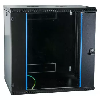 EFB 19 inch wandbehuizing 12U, vast, eendelig, RAL 9005, diepte 600 mm (691712VTS.60)