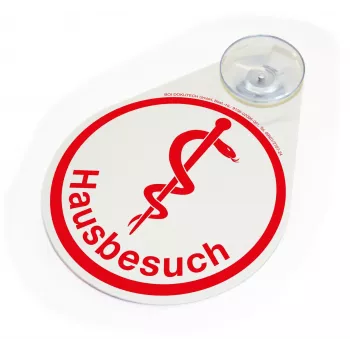 BOI Dokutech waarschuwingsbord huisbezoek rood (9108-02096-001)