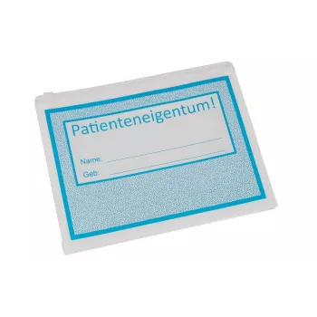 BOI Dokutech patiënteigendom slider-zip-zakjes blauw/wit, 10 stuks 9318-00061