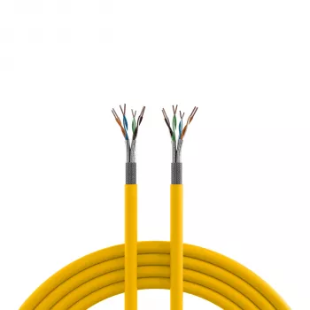 INFRALAN Cat.7A 1250 AWG22 S/FTP 4P CPR Dca 25Gbit/s ready raapgeel RAL1021, 100m 999833.100-CPR