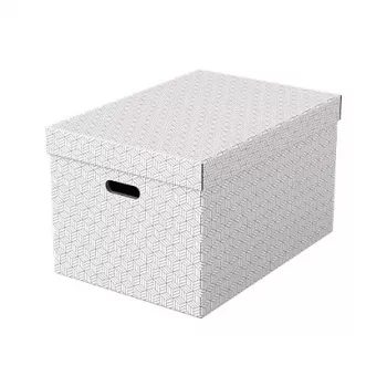 Esselte Home Opbergbox L, set van 3, wit, 628286