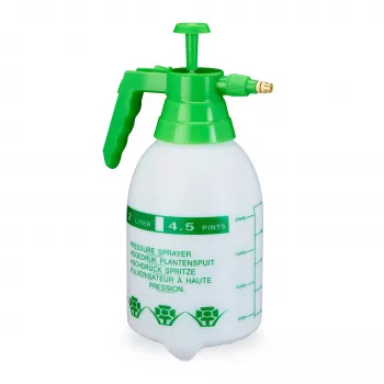 Relaxdays Pompdruksproeier, 2 L, wit/groen (10030042)