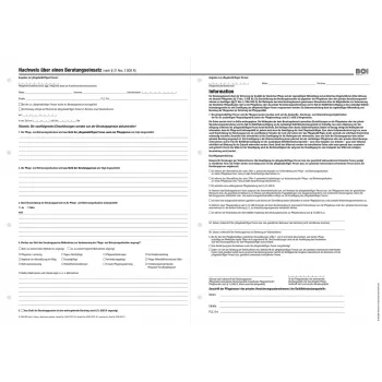 BOI Beratungsnachweis-formulieren, 50 blad, A4, wit (9206-00313)