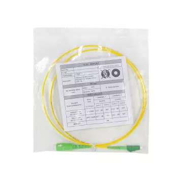 LogiLink FPSLS50 singlemode OS2 glasvezel-patchkabel, SC/APC naar LC/APC, 9/125 µm, 50 m, geel