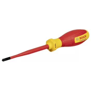Bosch VDE-geïsoleerde schroevendraaier PlusMinus SL/PH1 x 100 mm Professional rood/geel (1600A02ND4)