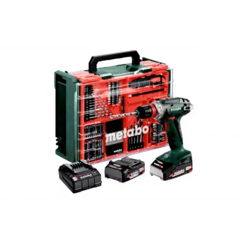Metabo BS 18 Quick Set 602217710 accuboormachine 18 V 2,0 Ah Li-Ion Brushless met 2 accu's, oplader en koffer