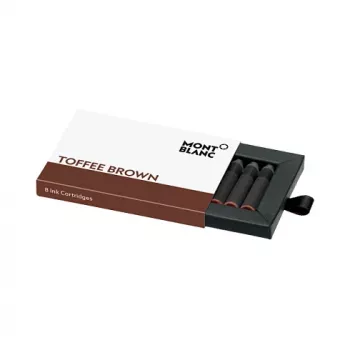Montblanc Toffee Brown inktpatronen voor vulpen, 8-pack (105189)
