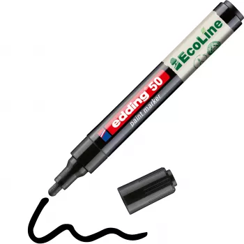 Edding 50 EcoLine lakmarker zwart 2-3 mm 4-50-001