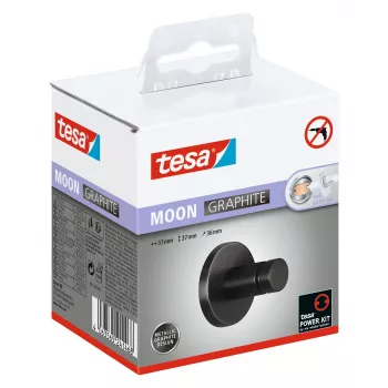 tesa MOON GRAPHITE handdoekhaak zelfklevend metaal (40593-00000-00)