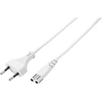 Sygonix SY-5044236 witte netkabel 3m Schuko naar IEC C13