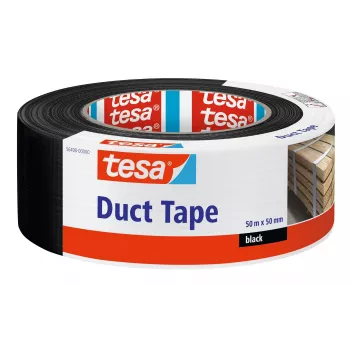tesa 56498-00000-15 weefband zwart 50 m x 50 mm