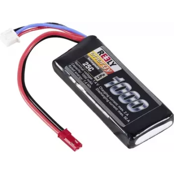 Reely LiPo accu 7,4V 1000mAh 2S 25C Softcase met BEC-stekker RE-7849758