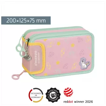 BRUNNEN s'maepp Sweet Unicorn gevulde etui pastelroze/groen 33-delig, 20,0 x 7,5 cm 104942101