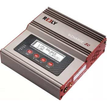 Reely V-Charge 50 multifunctionele oplader 50W AC/DC LiPo NiMH NiCd Pb met balancer RE-8264340