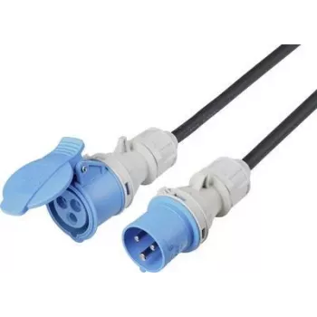 SYGONIX SY-5244052 verlengsnoer 16 A zwart 10 m weerbestendig