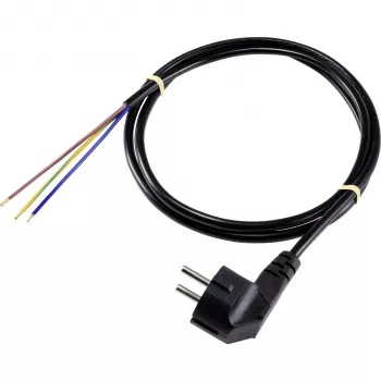 Sygonix SY-5043484 stroomaansluitkabel zwart 2,00 m