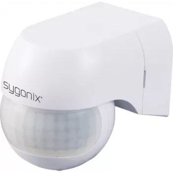 Sygonix SY-6118230 wandgemonteerde PIR-bewegingsmelder 180° relais wit