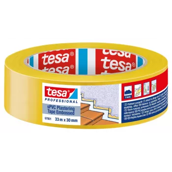 tesa 67001-00000-00 afplakband geel 33 m x 30 mm