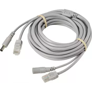Sygonix SY-6441788 20m BNC + DC-stroom bewakingscamera verlengkabel, zwart