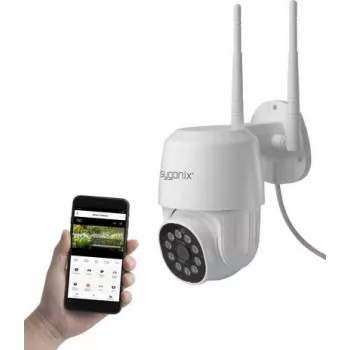 Sygonix PTZ wifi SY-4760960 Full HD pan/tilt-IP-camera met nachtzicht en tweeweg-audio