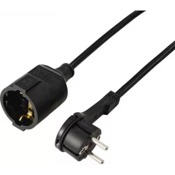 Sygonix SY-7169684 verlengkabel 16 A 2 m H05VV-F 3G 1,5 mm² zwart