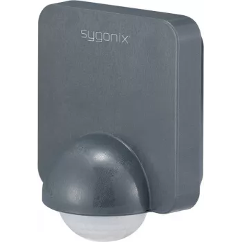 Sygonix SY-5836536 wand-PIR-bewegingsmelder 360° relais donkergrijs IP54