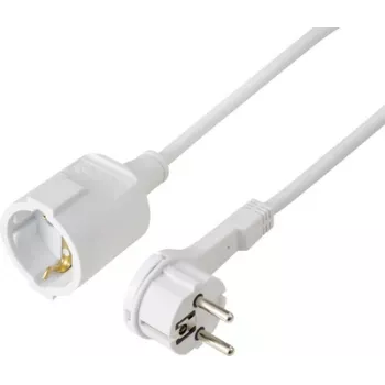 Sygonix SY-7165300 verlengkabel 16 A wit 5 m H05VV-F 3G 1,5 mm²