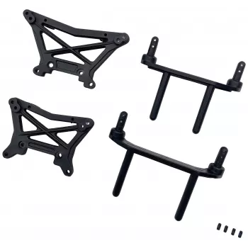 Reely RE-8378430 schokdemperbrug/carrosseriehouder, reserveonderdeel voor Rhino 2WD en Dune Fighter 2WD